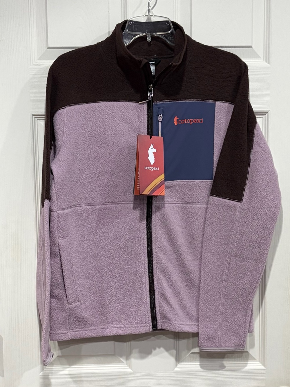 Cotopaxi Women's Medium Abrazo Fleece Jacket Full Zip Purple Brown NWT